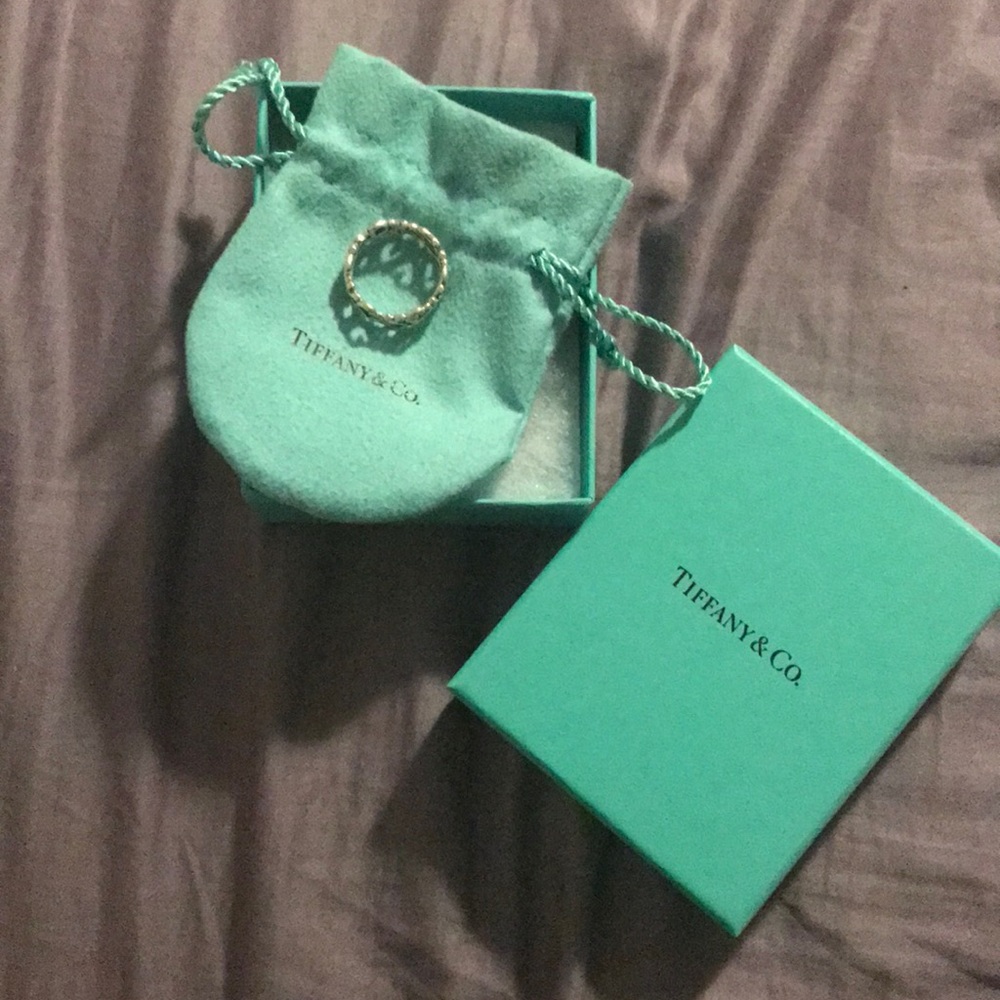 Tiffany and co authentic ring, size 8